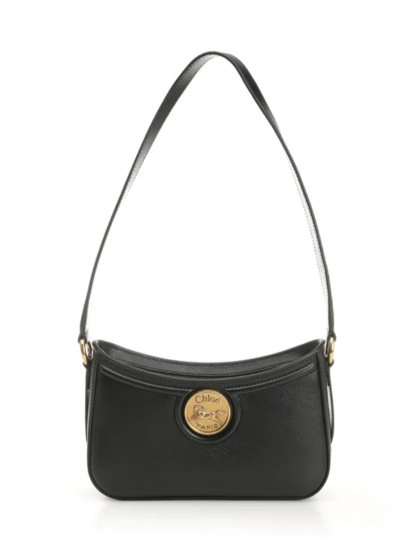 Horse Medal Shoulder Bags Black - Chloé