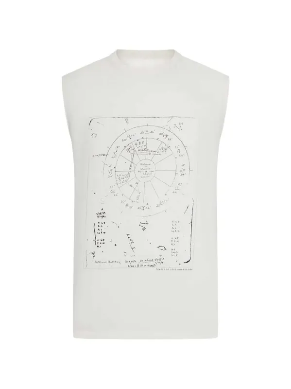 Sleeveless T-Shirt With Graphic Print