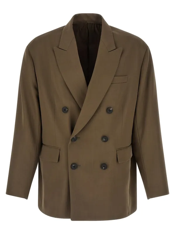 Double-Breasted Blazer Green