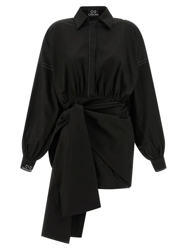 Bow Dress Dresses Black - Catalina