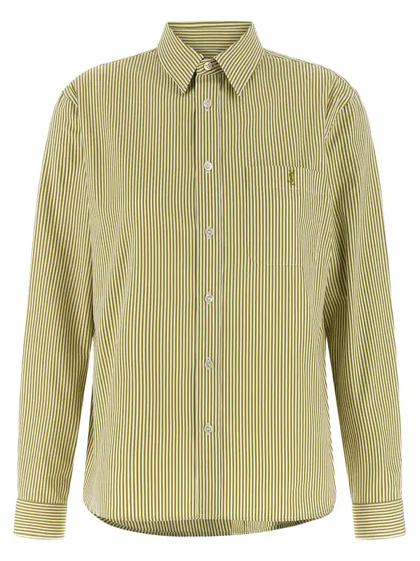 Cassandre Shirt And Blouse Green - Saint Laurent