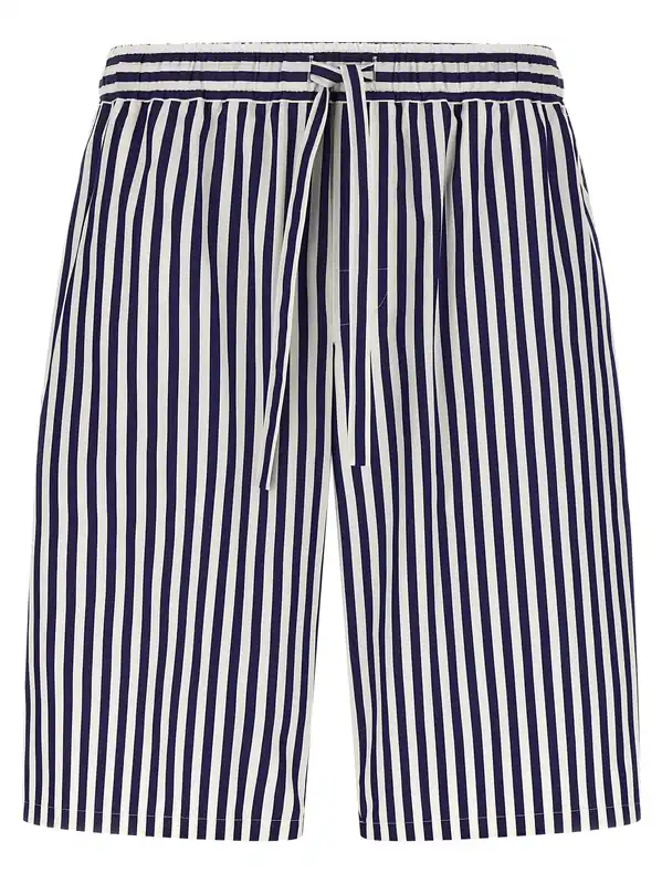 Striped Bermuda Shorts Bermuda And Short Blue - Dolce & Gabbana
