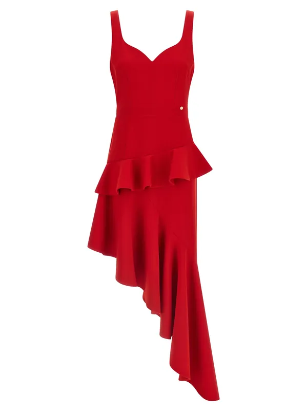 Asymmetrical Dress Dresses Red - Catalina