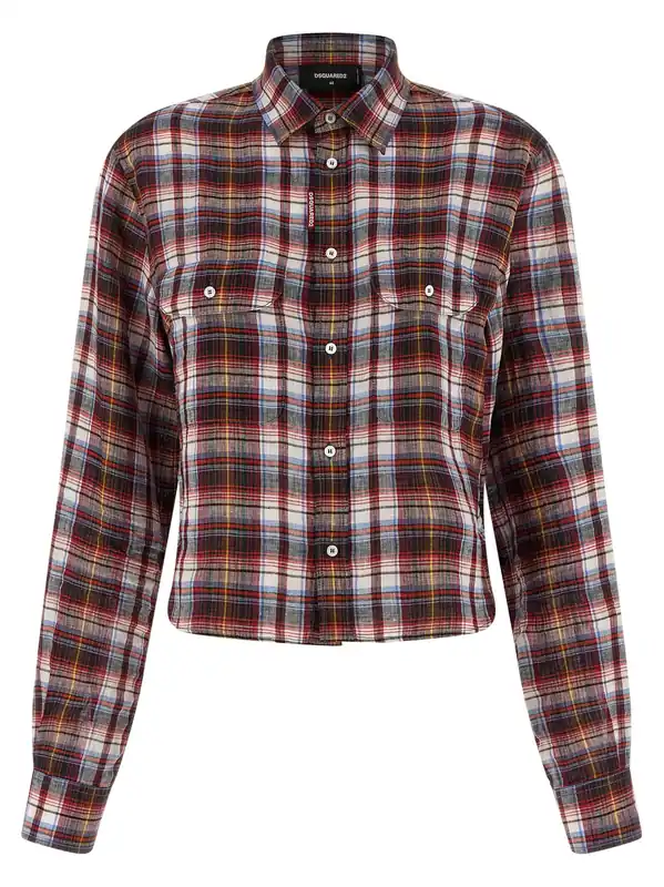Check Baby Shirt And Blouse Red - Dsquared2