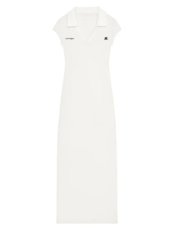 Long Sports Polo Shirt Dress - Courrèges