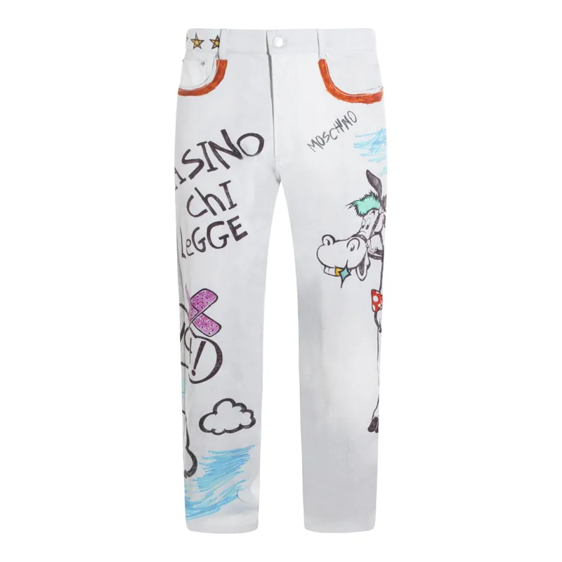 Jeans White - Moschino