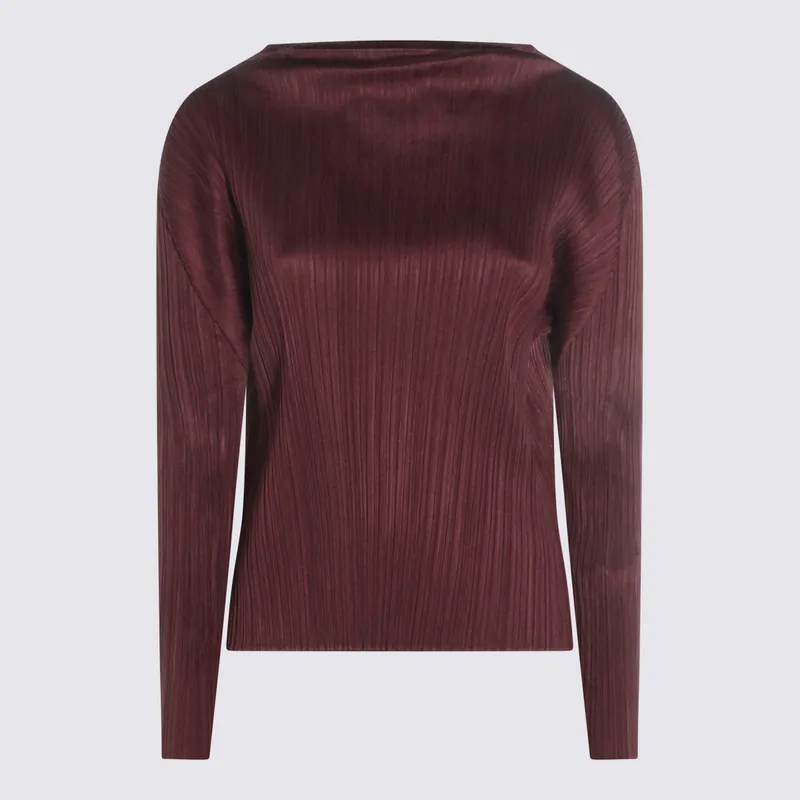 Top Bordeaux - Pleats Please Issey Miyake