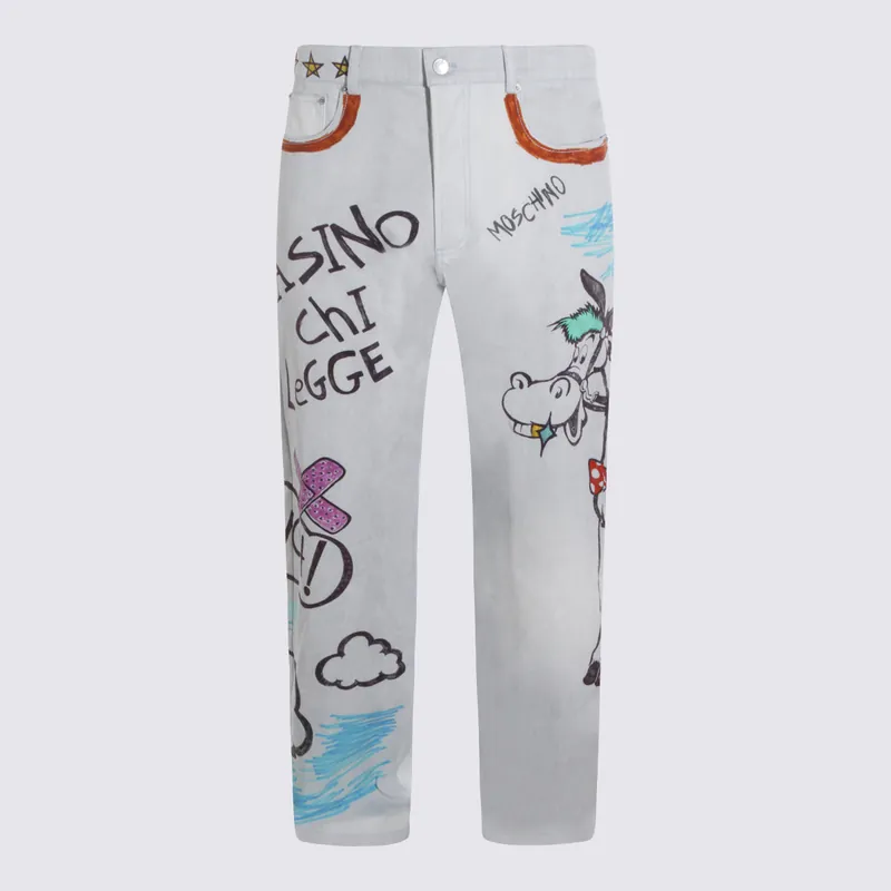 Jeans White - Moschino