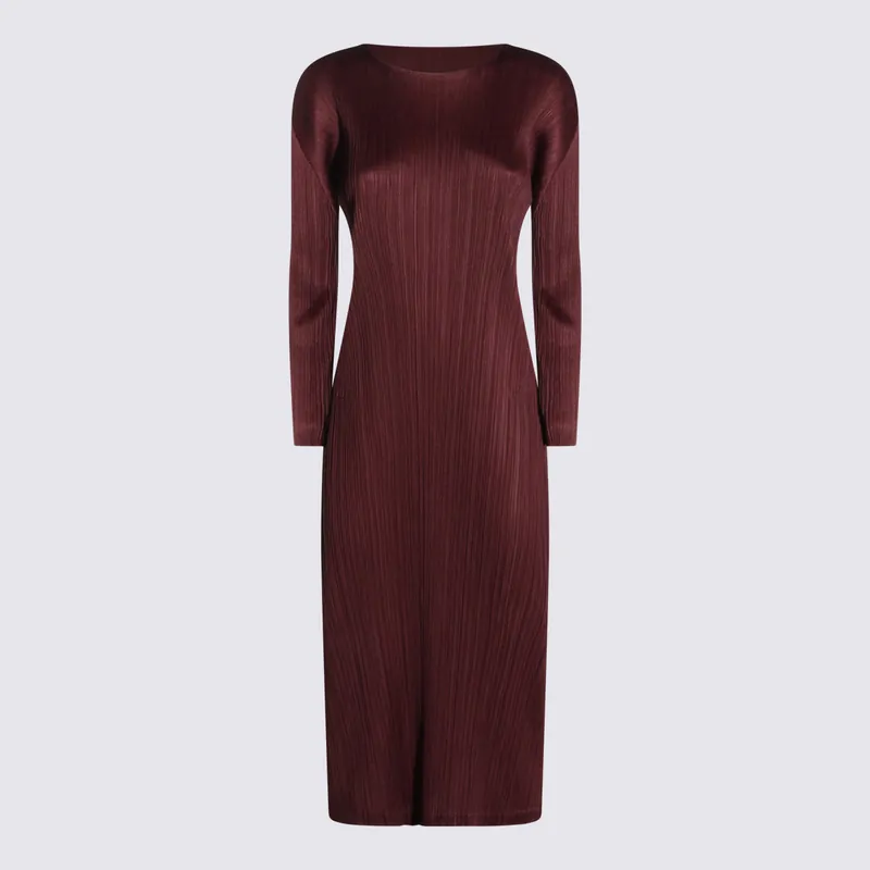 Dresses Bordeaux - Pleats Please Issey Miyake