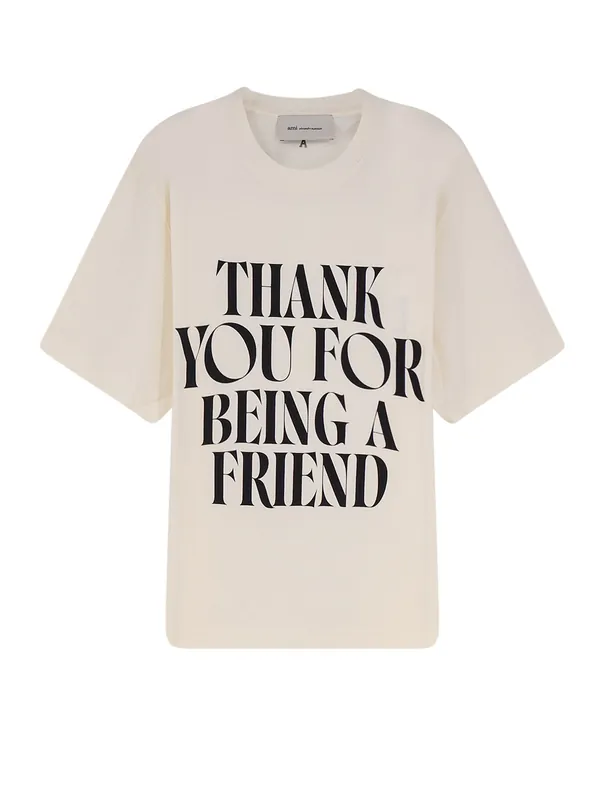 Cotton T-Shirt With Frontal Print
