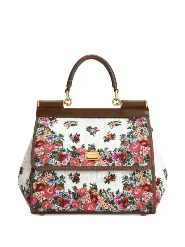 Sicily Medium Embroidered Handbag - Dolce & Gabbana