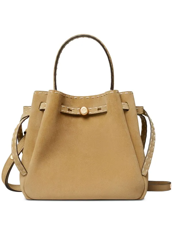 Romy Suede Leather Bucket Bag - Tory Burch