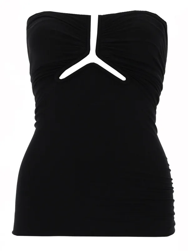 "Alannah Prong Bustier" Top - Rick Owens