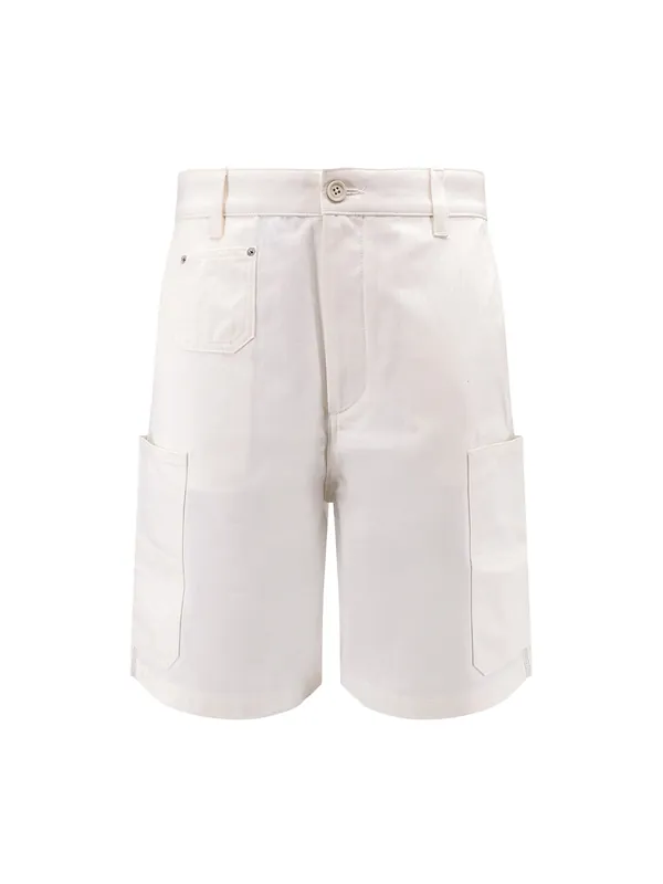 Cotton Bermuda Shorts With Logo Embroidery - Givenchy