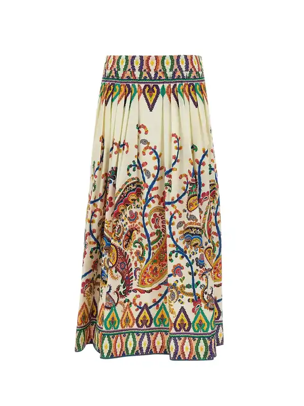 Multicolor Cotton Skirt - Etro