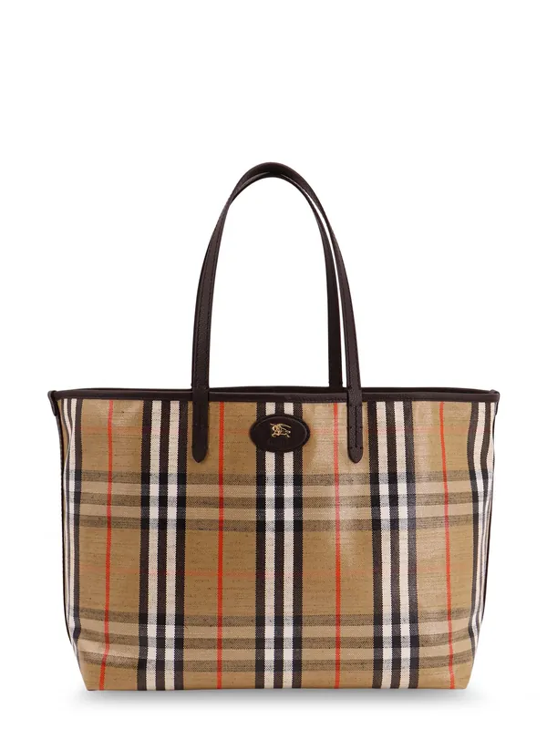Highlands Coated Canvas Shoulder Bag - Burberry