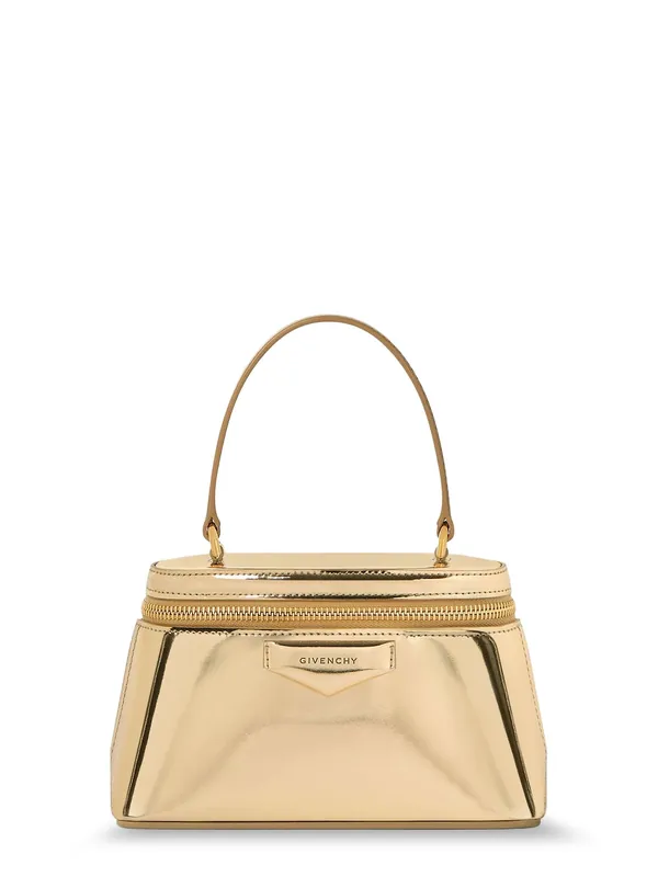 Antigona Mirror-Effect Leather Beauty Case
