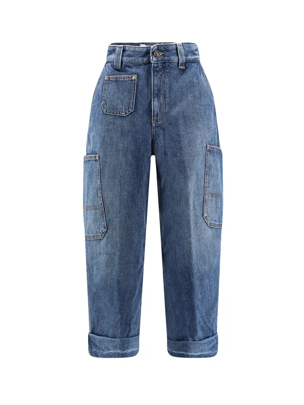 Jeans With Logo Embroidery - Givenchy