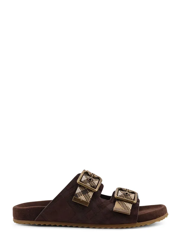 Urchin Suede And Synthetic Fabric Sandals - Burberry