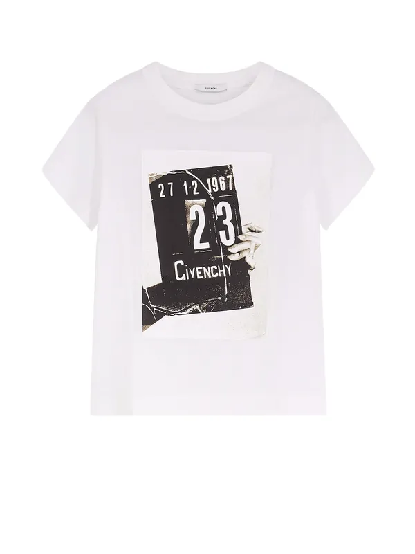 Cotton T-Shirt With Print On The Front