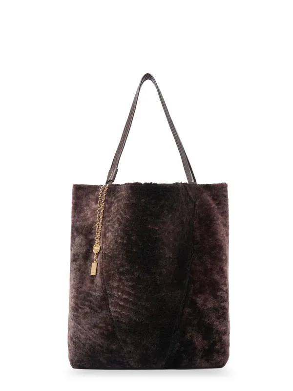 Spin Shearling Shoulder Bag - Chloé