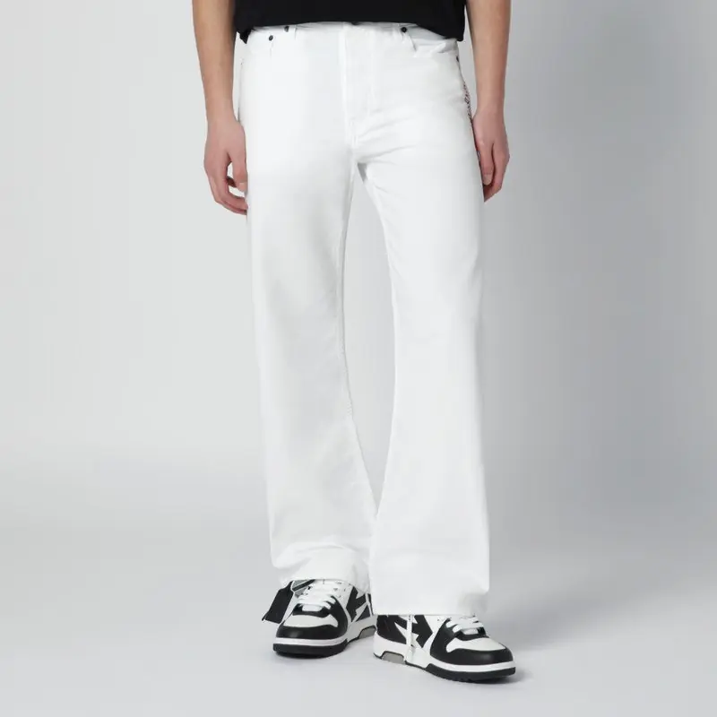 White Trousers With Logo - Off-White