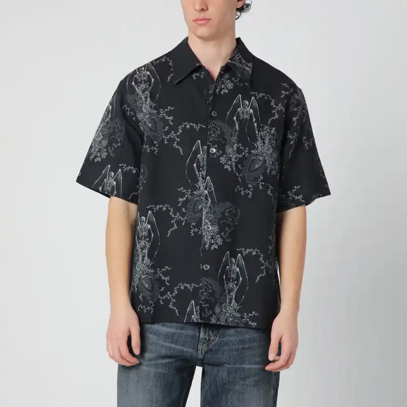 Death Paisley Print Shirt In Cotton And Linen - Our Legacy