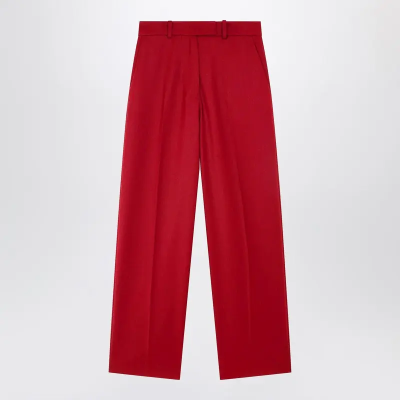 Red Brickell Satin Trousers - The Frankie Shop