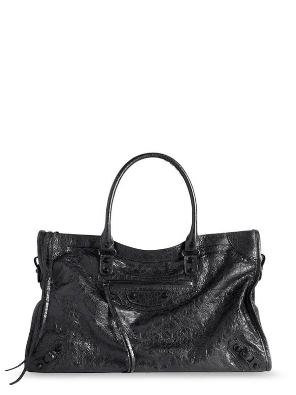 Le City Bag L Leather Shoulder Strap With Metal Details - Balenciaga