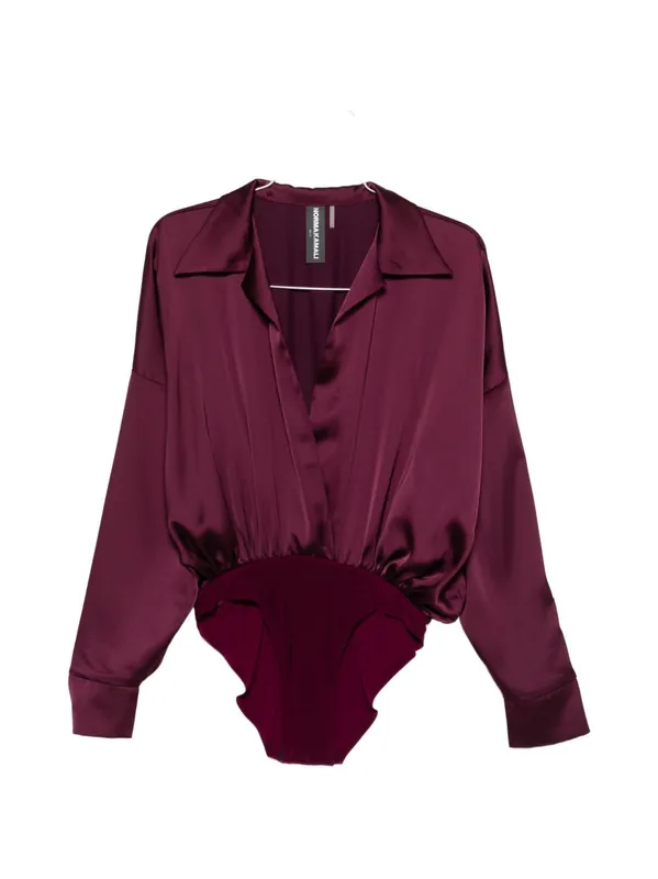 Oversized Shirt Bodysuit - Norma Kamali