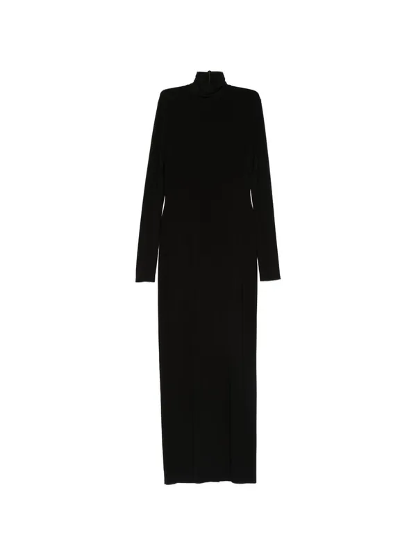 Turtle-Neck Long Dress