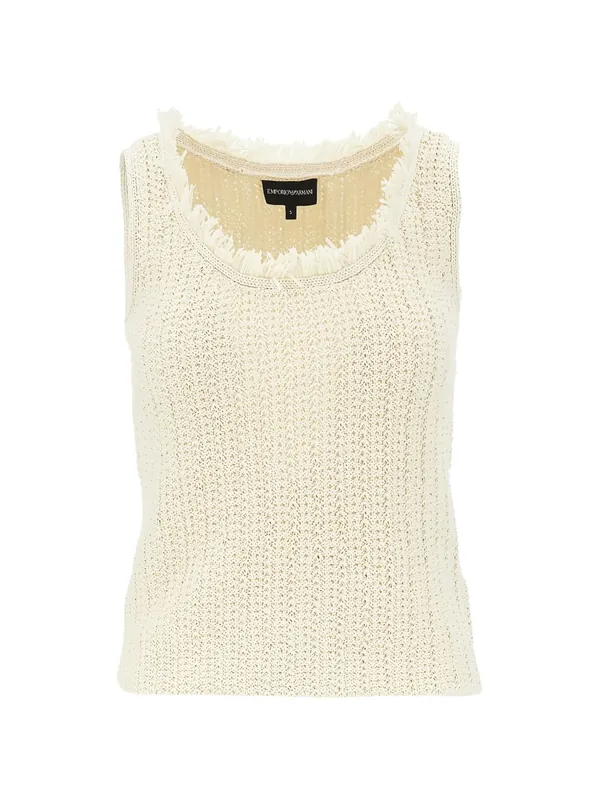 Cotton Blend Tank Top - Emporio Armani