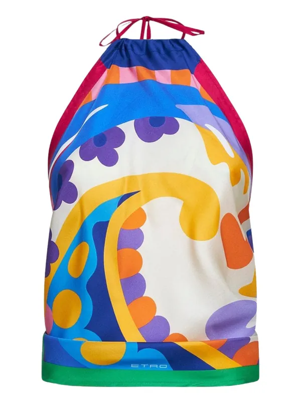 Paisley Print Silk Top - Etro