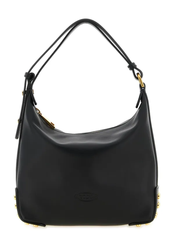 Metal Dots Shoulder Bags Black - Tod's