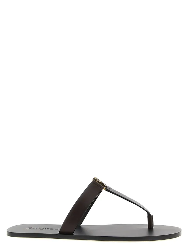 Babylone Sandals Brown - Saint Laurent