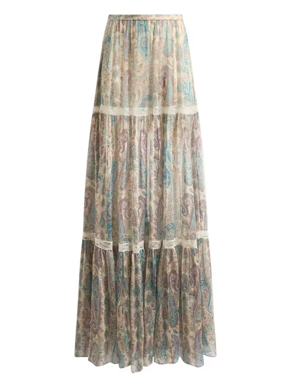 Long Skirt With Paisley Print - Etro