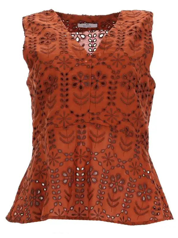 Top With Perforated Pattern - PS Paul Smith