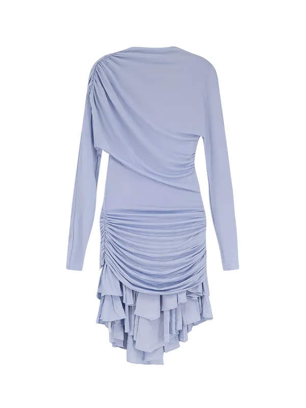 Gathered Jersey Mini Dress - Self-Portrait