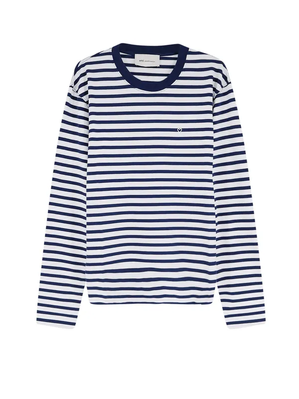 Cotton T-Shirt With Striped Pattern