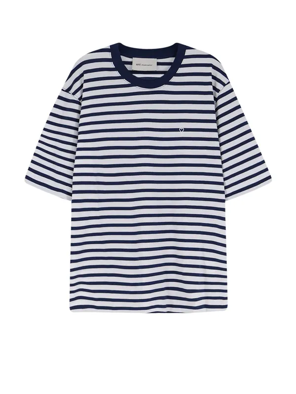 Cotton T-Shirt With Embroidered Logo On The Front