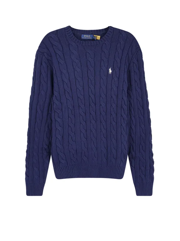 Cotton Sweater With Embroidered Logo On The Front - Polo Ralph Lauren
