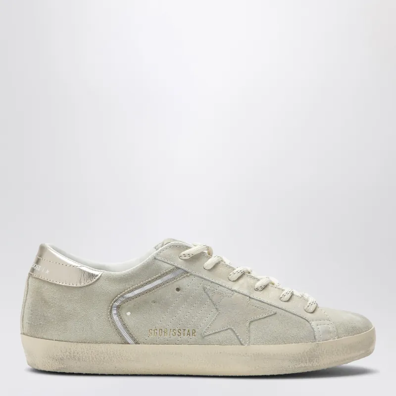 Super-Star Beige/Platinum Suede Sneakers