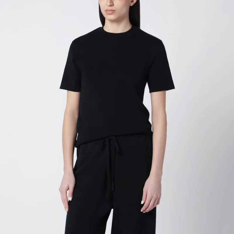 Black Cotton T-Shirt