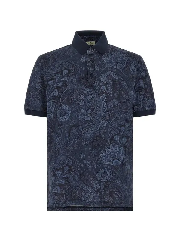 Pegasus Arnica Polo With Paisley Pattern - Etro
