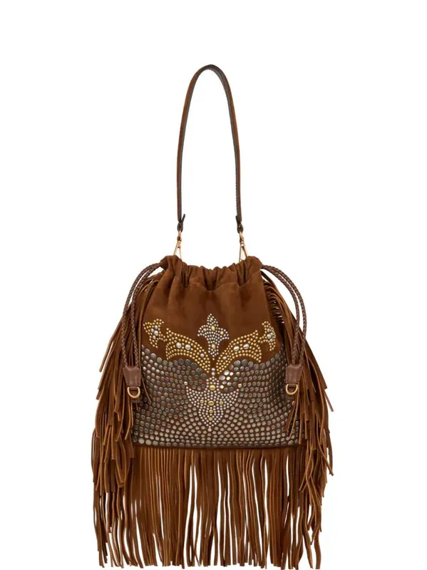 Kalispera Medium Studded And Fringed Tote Bag - Etro