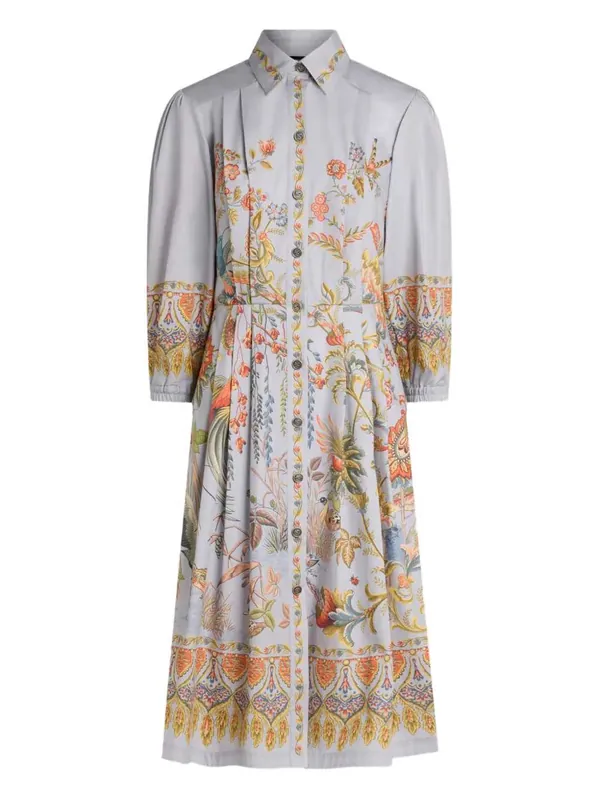 Floral Print Shirt Dress - Etro