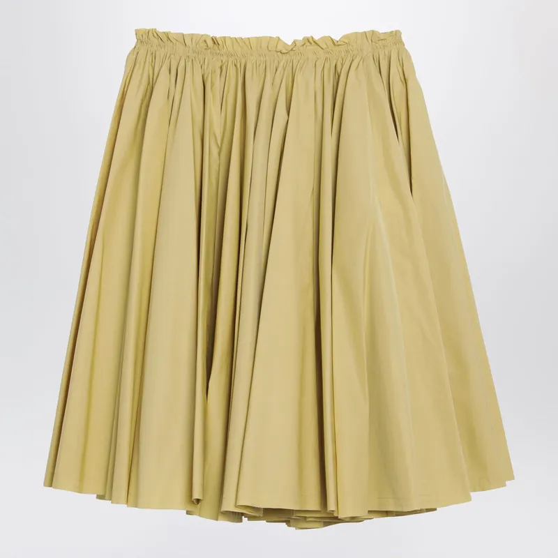 Pastel Yellow Cotton Skirt - Ami Paris