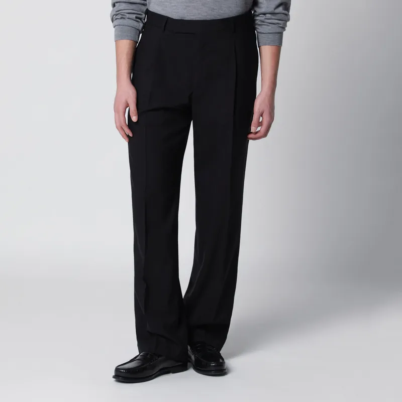 Black Wool Trousers - PT Torino