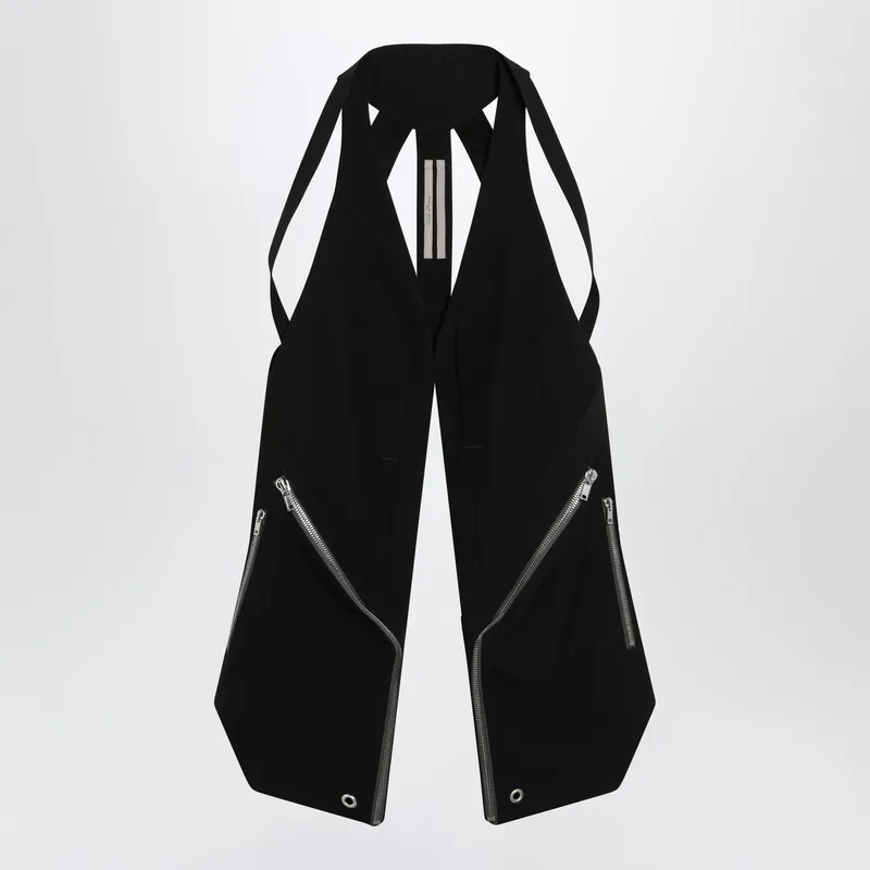Black Temple Waistcoat - Rick Owens