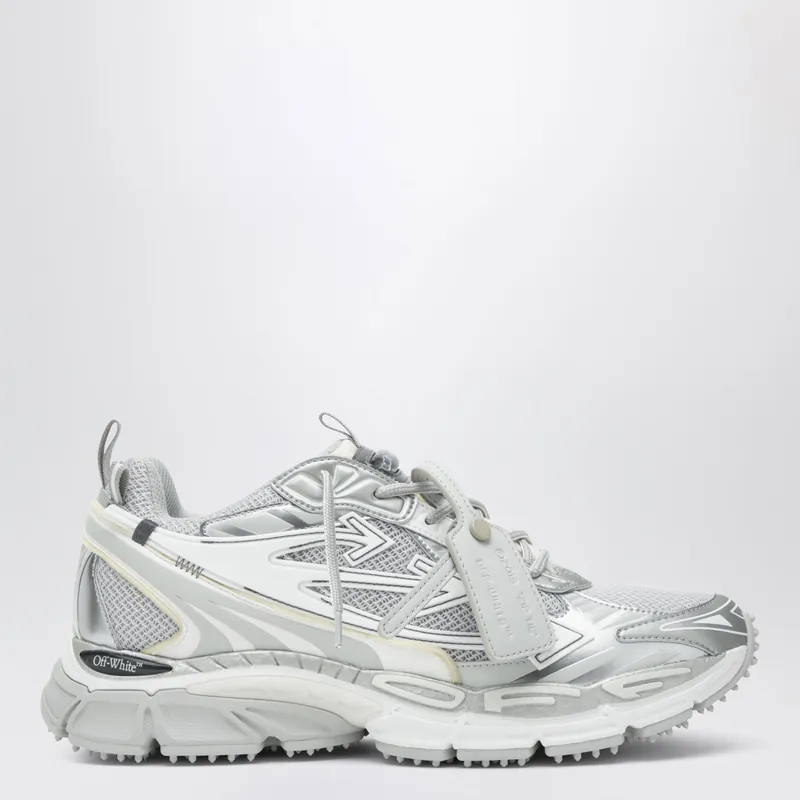 Be Right Back Grey/Silver Sneakers - Off-White